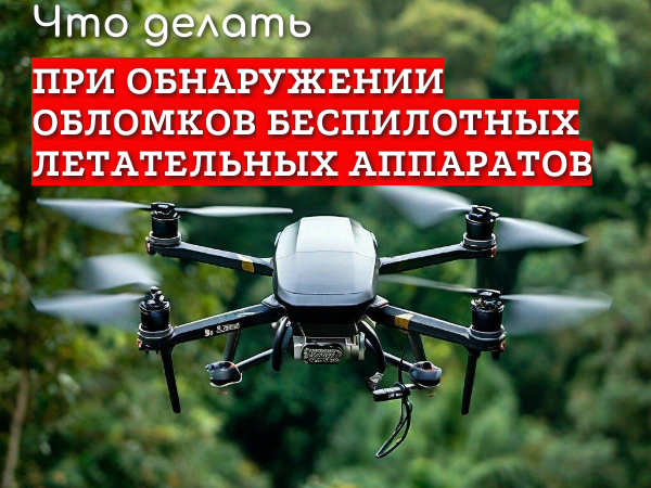 Что делать при обнаружении обломков беспилотного летательного аппарата.